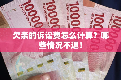 武汉欠条的诉讼费怎么计算?哪些情况不退! 武汉欠条的诉讼费怎么计算?哪些情况不退!