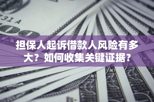 武汉担保人起诉借款人风险有多大？如何收集关键证据？
