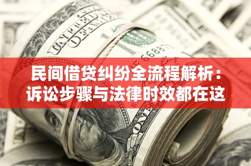 武汉民间借贷纠纷全流程解析：诉讼步骤与法律时效都在这儿了