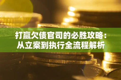 武汉打赢欠债官司的必胜攻略：从立案到执行全流程解析