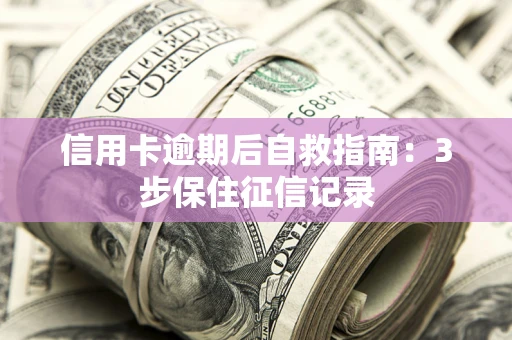 武汉信用卡逾期后自救指南：3步保住征信记录