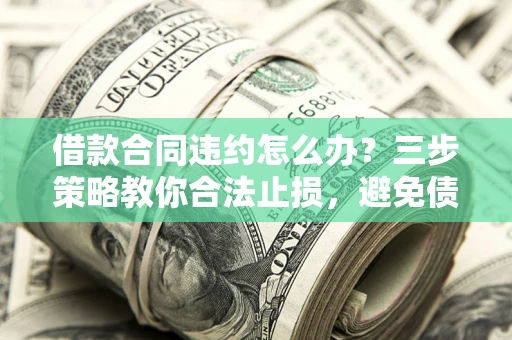 武汉借款合同违约怎么办？三步策略教你合法止损，避免债务危机升级