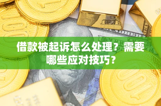 武汉借款被起诉怎么处理？需要哪些应对技巧？