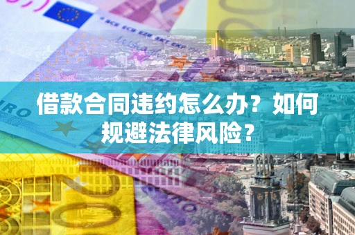 武汉借款合同违约怎么办？如何规避法律风险？