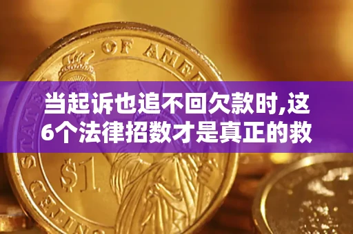 武汉当起诉也追不回欠款时,这6个法律招数才是真正的救命稻草
