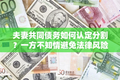 武汉夫妻共同债务如何认定分割？一方不知情避免法律风险必看！
